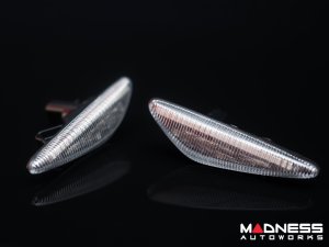 FIAT 124 Front Side Markers - set of 2 - w/ Dynamic LEDs - Crystal Clear